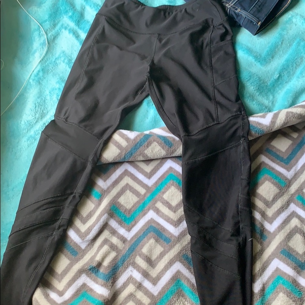 Mesh yoga pants
